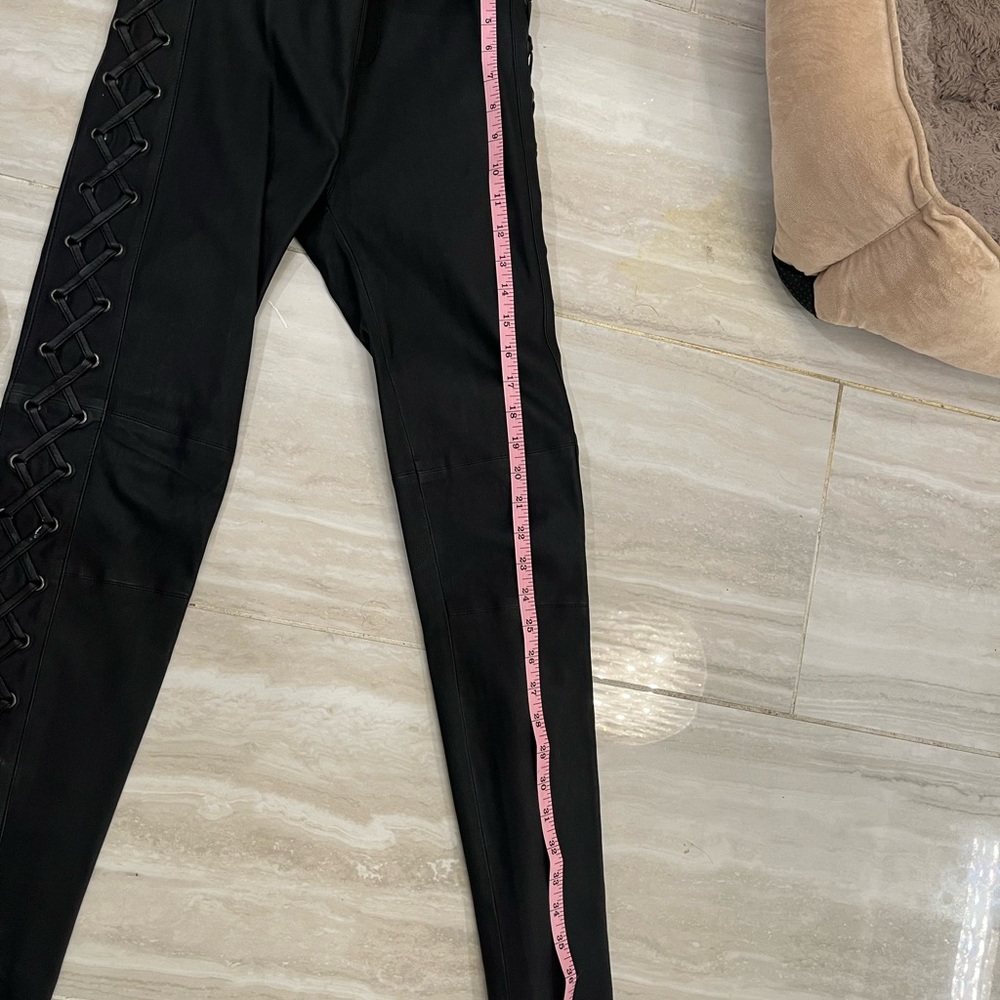 Black leather pants